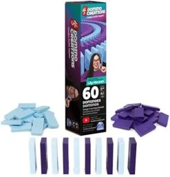 Spin Master Games H5 Domino Creations, 180-Piece Dominoes By Lily Hevesh Colorful 3-Pack Bundle Of 60-Piece Packs, Family Game For Adults And Kids Ages 5 And Up -Folkmanis Toys Shop 41fUArGyFmL. AC