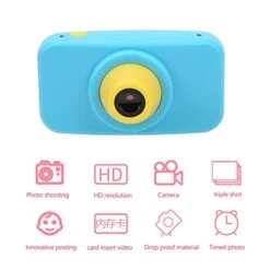 Kufoo 1080P HD Children Kids Camera, Mini Educational Toys Christmas Birthday Gifts For Boys Toddler Girls Age 3-9, 1080P HD Projection Cute Mini Innovative Digital Video Camcorder -Folkmanis Toys Shop 41fVPswsKLL