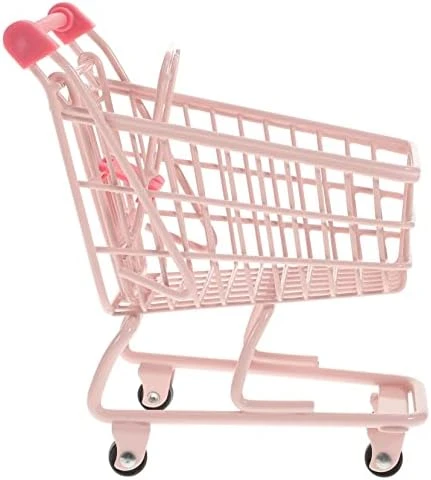 STOBOK 1pc Mini Supermarket Storage Mini Trolley Cart Dollhouse Desk Trinkets Furniture Dolly Desk Decorate Truck Shopping Cart Toddler Set With Wheels Pink Micro 9 STOBOK 1pc Mini Supermarket Storage Mini Trolley Cart Dollhouse Desk Trinkets Furniture Dolly Desk Decorate Truck Shopping Cart Toddler Set With Wheels Pink Micro - Image 7