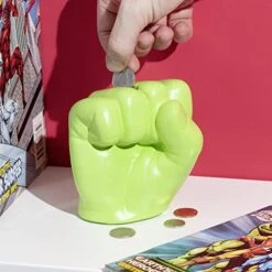 Paladone Marvel Hulk Fist Money Box, Green, One Size -Folkmanis Toys Shop 41fqJ607DUL