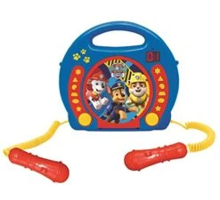 Lexibook Paw Patrol Chase Marshall, Karaoke CD Player With 2 Microphones, Programming Function, Headphones Jack, For Kids, With Power Supply Or Batteries, Blue/Red, RCDK100PA 10 Lexibook Paw Patrol Chase Marshall, Karaoke CD Player With 2 Microphones, Programming Function, Headphones Jack, For Kids, With Power Supply Or Batteries, Blue/Red, RCDK100PA -Folkmanis Toys Shop 41fqvD85NQL
