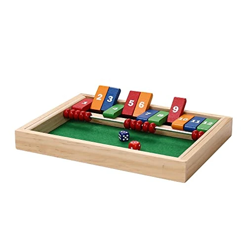 Sterling Games 12 Numbers Shut The Box Game With Abacus Counting Beads Wooden Math Dice Game For Kids And Small Children 9 Sterling Games 12 Numbers Shut The Box Game With Abacus Counting Beads Wooden Math Dice Game For Kids And Small Children - Image 7