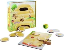 HABA 301838 - My First Games Hanni Honigbee, Cooperative Colour Dice Game For 1-4 Players From 2 Years, For Learning Colour -Folkmanis Toys Shop 41g2JoQ22WL