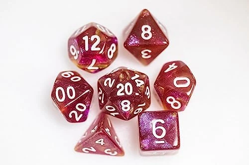 Sharp Edge Dice Set For DND For Dungeons And Dragons Ttrpg Games, Multi-Sided RPG Polyhedral Resin Roleplaying Games (Orange Red White) 16 Sharp Edge Dice Set For DND For Dungeons And Dragons Ttrpg Games, Multi-Sided RPG Polyhedral Resin Roleplaying Games (Orange Red White) - Image 14