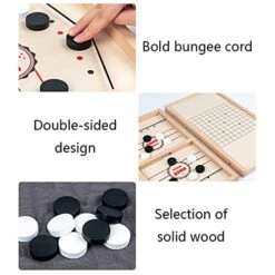 Fast Sling Puck Game Wooden Hockey Game Winner Board Game Desktop Battle Interactive Toy For Kids Adults 13 Fast Sling Puck Game Wooden Hockey Game Winner Board Game Desktop Battle Interactive Toy For Kids Adults -Folkmanis Toys Shop 41g4OLhDHIL