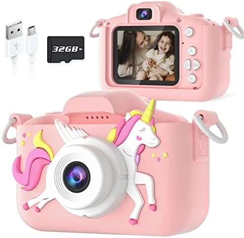 Dylanto Upgrade Kids Selfie Camera, Christmas Birthday Gifts For Boys Age 3-9, HD Digital Video Cameras For Toddler, Portable Toy For 3 4 5 6 7 8 Year Old Boy With 32GB SD Card-Navy Blue 13 Dylanto Upgrade Kids Selfie Camera, Christmas Birthday Gifts For Boys Age 3-9, HD Digital Video Cameras For Toddler, Portable Toy For 3 4 5 6 7 8 Year Old Boy With 32GB SD Card-Navy Blue - Image 11