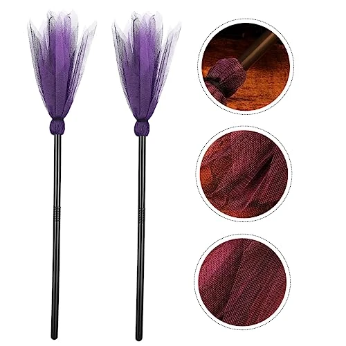 Totority 4 Pcs Witch Broom Cosplay Costume Witch Accessories Kids Decor Photography Prop Toy Witch Costume Accessories Cosplay Broom Props Halloween Prop Children Witch Broom Broomstick Toy 4 Totority 4 Pcs Witch Broom Cosplay Costume Witch Accessories Kids Decor Photography Prop Toy Witch Costume Accessories Cosplay Broom Props Halloween Prop Children Witch Broom Broomstick Toy - Image 2