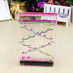 Xiaojikuaipao Square Slide Mix Illusion Floating Colored Oil Hourglass Liquid Motion Timer Kids Educational Sensory Toy Home Decoration - Pink + Green 12 Xiaojikuaipao Square Slide Mix Illusion Floating Colored Oil Hourglass Liquid Motion Timer Kids Educational Sensory Toy Home Decoration - Pink + Green -Folkmanis Toys Shop 41gDIQd46yL