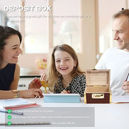 Zerodeko Vintage Decor Vintage Wooden Treasure Box With Code Lock Pirate Chest Retro Jewelry Gift Case Natural Wood Money Piggy Bank Antique Keepsake Organizer Toys Holder Home Decor 5 Zerodeko Vintage Decor Vintage Wooden Treasure Box With Code Lock Pirate Chest Retro Jewelry Gift Case Natural Wood Money Piggy Bank Antique Keepsake Organizer Toys Holder Home Decor - Image 3