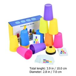 Toddmomy Stacking Toys 3pcs Stacking Cup Game Stacking Cups Cup Stacking Set Stacking Cups For Kids, Cup Plastic Playes -Folkmanis Toys Shop 41gFWWZ1FRL
