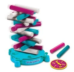 Shakewave - The Ultimate Stacking Blocks Game Challenge. Stack Rollers To Build A Tower As High As Possible On A Rotating Base Without Causing It To Collapse! Promotes Hand-Eye Coordination & Balance. -Folkmanis Toys Shop 41gG8hWlbiL