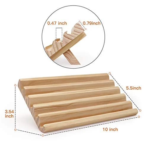 Plusvivo Domino Racks Set Of 2, Wooden Domino Trays Holders Organizer For Mexican Train And Other Dominoes Games 10 X 5.5 X 0.79 Inches - Dominoes NOT Included 6 Plusvivo Domino Racks Set Of 2, Wooden Domino Trays Holders Organizer For Mexican Train And Other Dominoes Games 10 X 5.5 X 0.79 Inches - Dominoes NOT Included - Image 4