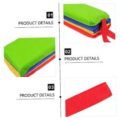 Kisangel 1pc Hopscotch Kid Rug Hopscotch Rug Outdoor Baby Toys Hopscotch Area Rug Runner Balance Stepping Stones Outdoor Active Games Balance Training Accessory Four-Color Square Grid Taste -Folkmanis Toys Shop 41gJRsrdkJL