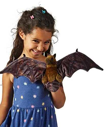 Folkmanis Fruit Bat Hand Puppet, Brown, Black 5 Folkmanis Fruit Bat Hand Puppet, Brown, Black - Image 3