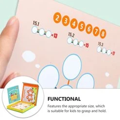 TOYANDONA Wooden Montessori Math Board Magnetic Numbers Learning Busy Board Kids Counting Puzzle Family Interactive Brain Teaser Toys For Kids Mathematical Thinking Training 13 TOYANDONA Wooden Montessori Math Board Magnetic Numbers Learning Busy Board Kids Counting Puzzle Family Interactive Brain Teaser Toys For Kids Mathematical Thinking Training -Folkmanis Toys Shop 41ghCgVAKKS