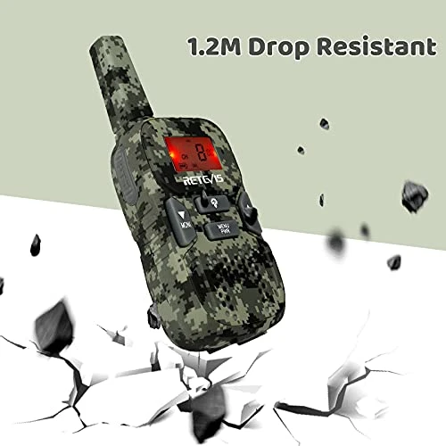Retevis RT33 Kids Walkie Talkies, Army Toys For Boys And Girls Aged 6-12, Flashlight, 2 Way Radio Gifts, Survival Gear And Equipment For Kids Adventure Game Camping(2 Pack, Camo) 3 Retevis RT33 Kids Walkie Talkies, Army Toys For Boys And Girls Aged 6-12, Flashlight, 2 Way Radio Gifts, Survival Gear And Equipment For Kids Adventure Game Camping(2 Pack, Camo)