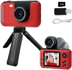 Makolle Kids Camera,Kids Camera For Girls,Kids Digital Camera Kids Video Camera For Vlogging With 32GB SD Card,Toddler Toys Christmas Birthday Gifts For Girls Age 3-9 -Folkmanis Toys Shop 41gnMavT2EL. AC