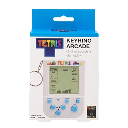 Tetris Keyring Handheld Arcade Game - Retro Mini Portable Handheld Tetris Game For Kids And Adults. Original Gameplay Including Original Tetris Sounds. Officially Licensed Tetris Game. 5 Tetris Keyring Handheld Arcade Game - Retro Mini Portable Handheld Tetris Game For Kids And Adults. Original Gameplay Including Original Tetris Sounds. Officially Licensed Tetris Game. - Image 3