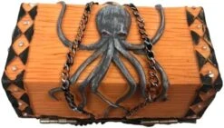 Seven Seas Pirates - Buccaneer Treasure Octopus Chest With Lot Of 50 Mixed 5 Color Doubloons - Rogue`s Jewelry Box Filled Coins For Pretend Games -Folkmanis Toys Shop 41gxpzz8eGL. AC