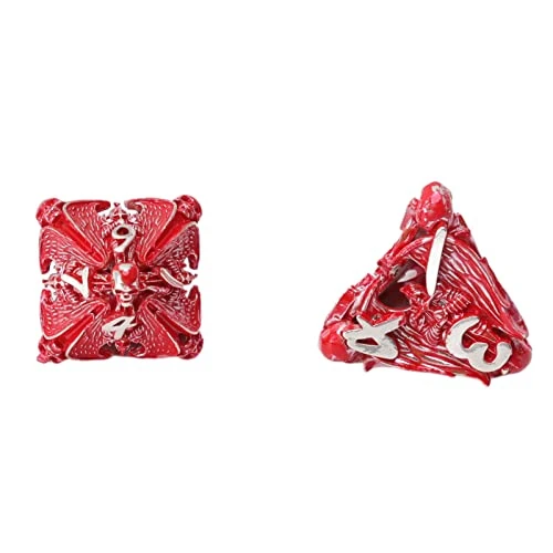 VGEBY Metal Dice Set, 7PCS Polyhedral Dice Table Game Accessory Colorful 5 VGEBY Metal Dice Set, 7PCS Polyhedral Dice Table Game Accessory Colorful - Image 3