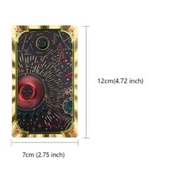 SUNHHX Tarot Cards, 78 Tarot Cards Deck, PVC Waterproof Wrinkle Resistant Luxury Gold Foil Classic Tarot Cards With Guidebook Exquisite Box For Tarot Beginners And Expert (Gold) -Folkmanis Toys Shop 41hDnwLgdAL
