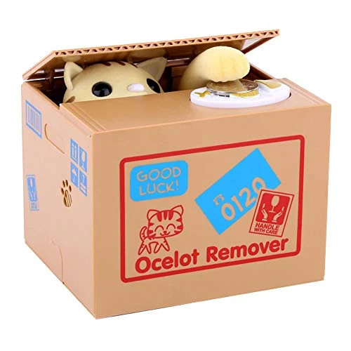 Cat Piggy Bank, 4.72 X 4.13 X 3.86 Inch Automatic Kitty Stealing Coin Penny Cents Money Collecting Saving Box Gift For Kids Children Christmas (Batteries Not Included) 3 Cat Piggy Bank, 4.72 X 4.13 X 3.86 Inch Automatic Kitty Stealing Coin Penny Cents Money Collecting Saving Box Gift For Kids Children Christmas (Batteries Not Included)