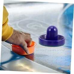 Kisangel 1 Set Air Hockey Gaming Desk Accessories Mini Accessories Desktop Toys Game Table Hockey Pucks Goal Handles Pusher Air Hockey Pushers Set Hockey Accessories Table Pushers Pucks PVC -Folkmanis Toys Shop 41hO1abRVuL