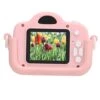 SALUTUY Cartoon Digital Camera, Friction Resistance Kids Camera 1-4x Music Play Built In Puzzle Games For Gift For Taking Pictures Recording(Pink)
