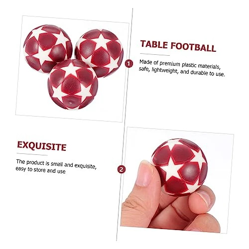 Kisangel 20 Pcs Interesting Durable Soccer Toy Accessories Accessory Tables Toys Foosball Desktop Balls As Classic Printed Resin Official Adorable Supply Footballs Game Shown Machine Inch 4 Kisangel 20 Pcs Interesting Durable Soccer Toy Accessories Accessory Tables Toys Foosball Desktop Balls As Classic Printed Resin Official Adorable Supply Footballs Game Shown Machine Inch - Image 2