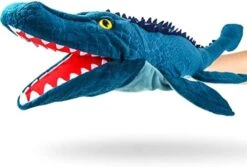 Animal Hand Puppets 24 Inch Sea Turtle Plush Dinosaur Animals Hand Puppet Toys Role-Play Toy Puppets For Kids Storytelling Imaginative Pretend Play Teaching Preschool(Mosasaurus) -Folkmanis Toys Shop 41heIWMV8gL. AC