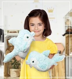 DolliBu Dolphin Plush Hand Puppet For Kids - Soft Plush Stuffed Animal Hand Puppet Toy For Puppet Show Games Puppet Theaters For Kids, Adult Cute Puppets Educational Toy To Teach Children & Toddlers -Folkmanis Toys Shop 41i5rFquaRS