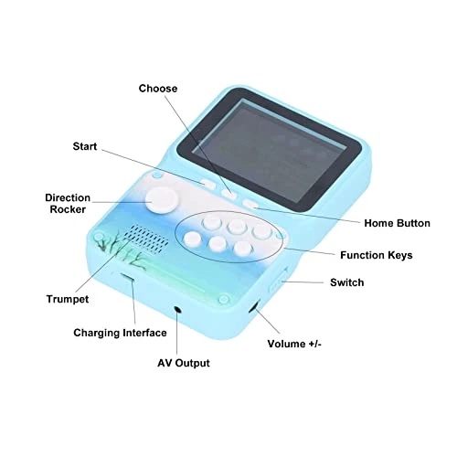 Tiiyee Handheld Games Console, The Multicolored Mini Machine With AV Cable Can Play On Tv Support Connecting Retro Video Screen Classical Portable Rechargeable Battery Suitable Gift For Kids Adults 7 Tiiyee Handheld Games Console, The Multicolored Mini Machine With AV Cable Can Play On Tv Support Connecting Retro Video Screen Classical Portable Rechargeable Battery Suitable Gift For Kids Adults - Image 5