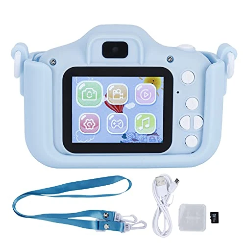 Kids Camera, 40MP Cartoon Cat Children Camera Digital Video Camera With Puzzle Games, Mini Toy Camera For Boys Girls Gifts For Birthday Holiday Festival (Blue Cat) 7 Kids Camera, 40MP Cartoon Cat Children Camera Digital Video Camera With Puzzle Games, Mini Toy Camera For Boys Girls Gifts For Birthday Holiday Festival (Blue Cat) - Image 5