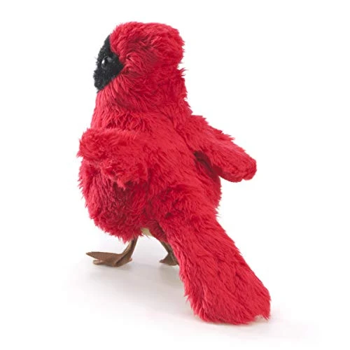 Folkmanis Mini Cardinal Finger Puppet, Red, 1 EA 5 Folkmanis Mini Cardinal Finger Puppet, Red, 1 EA - Image 3