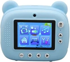 Kids Camera, Dual Cameras Auto Focus 2.4Inch HD Screen Toddler Camera, Print Immediately Eye Protection Practical Kid Camera, For Girls Boys Holiday Gifts(Pink) -Folkmanis Toys Shop 41ilFd K zL. AC