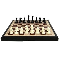 LANGWEI Magnetic Plastic Chess Set,Travel Chess Set With Folding Chess Board,Educational Toys For Kids And Adults 10 LANGWEI Magnetic Plastic Chess Set,Travel Chess Set With Folding Chess Board,Educational Toys For Kids And Adults -Folkmanis Toys Shop 41iwHhrin2S