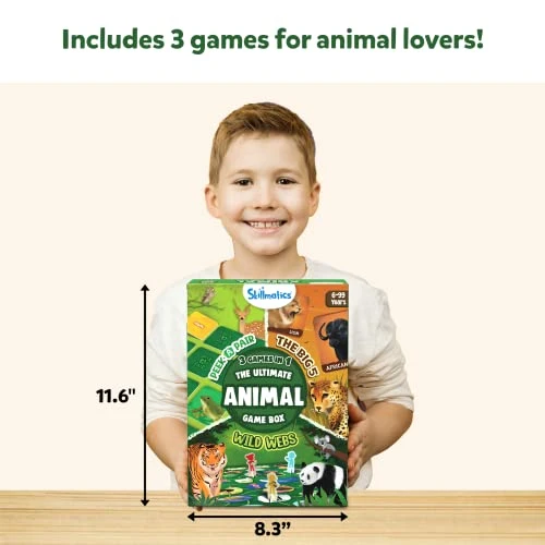 Skillmatics Ultimate Animal Game Box - 3 Games In 1, Gifts, Family Friendly Games For Ages 6 And Up 5 Skillmatics Ultimate Animal Game Box - 3 Games In 1, Gifts, Family Friendly Games For Ages 6 And Up - Image 3