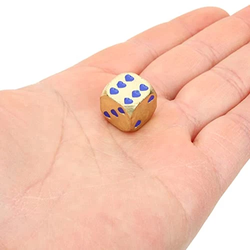 Zerodeko 5Pcs Metal Dice Set, D6 Dice Love Heart Dice Toys Colorful Dice Table Board Game Dice Role Game Props Math Learning Supplies Party Game Favors For Valentine, Bar, KTV (2) 4 Zerodeko 5Pcs Metal Dice Set, D6 Dice Love Heart Dice Toys Colorful Dice Table Board Game Dice Role Game Props Math Learning Supplies Party Game Favors For Valentine, Bar, KTV (2) - Image 2