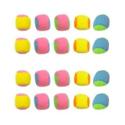 Ibasenice Kids Outdoor Toys Toss Catch Fabric : 20pcs Paddle Game Replacement Throwing Game Toss Sticky Extra Balls For Indoor Outdoor Holiday Party Supplies Favors Random Color Kids Educational Toys