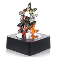 Holibanna 1 Set Magnetic Ornament Metal Toy Bloques Magneticos Para Niños Home Accessories Decor Magnetic Butterflies Sculpture Magnetic Desktop Toy Desktop Decoration Desktop Crafts