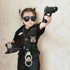 Falinpitos 6PCS Police Pretend Play Toy Set Walkie Talkies Badge Costume Accessories For Kids Birthday Party Present -Folkmanis Toys Shop 41jXPG3jOVL