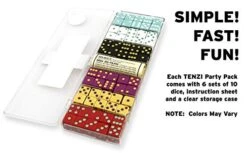 TENZI Party Pack Dice Game - A Fun, Fast Frenzy For The Whole Family - 6 Sets Of 10 Colored Dice With Storage Case - Colors May Vary 8 TENZI Party Pack Dice Game - A Fun, Fast Frenzy For The Whole Family - 6 Sets Of 10 Colored Dice With Storage Case - Colors May Vary -Folkmanis Toys Shop 41jZjosIW6L