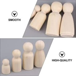 Ibasenice 60 Pcs Projects| Plain Graffiti|Toy Simple Hand Art Bodies Game, Toys Art| Wood Figures- Puppets Peg Ornaments Handicraft Painting Puppet Xmas Christmas Party Hand-Painted -Folkmanis Toys Shop 41jfH2Sgr8L