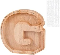 LIHMHSA Wooden Piggy Bank, Personalized Letters Coin Bank Kids Money Bank, Text Engraved Money Box Wooden Piggy Bank Gift For Kids, Christmas Birthday Gift Home Decoration Ornaments (R) -Folkmanis Toys Shop 41jgX8TQJGL. AC