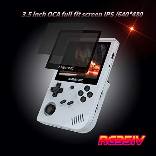 RG351V Handheld Game Console , Plug & Play Video Games Supports Double TF Extend 256GB , Portable Game Console 3.5 Inch IPS Screen 2521 Games (Gray) 5 RG351V Handheld Game Console , Plug & Play Video Games Supports Double TF Extend 256GB , Portable Game Console 3.5 Inch IPS Screen 2521 Games (Gray) - Image 3
