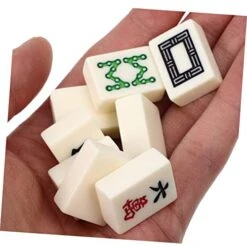 Toyvian 1 Set Set Gift Set Mini Toy Travel Set Traditional Chinese Mahjong Travel Mahjong Set Portable Mahjong Game Melamine Mahjong Sets Chinese Mahjong Game Interesting Mahjong Kit Props -Folkmanis Toys Shop 41jlDbS1ApL