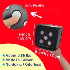 Macro Giant 6 Inch PU Foam Jumbo Big Playing Dice, Set Of 4, Basic Color, Math Teaching, Teaching Aids, Board Games, Kid Toy 13 Macro Giant 6 Inch PU Foam Jumbo Big Playing Dice, Set Of 4, Basic Color, Math Teaching, Teaching Aids, Board Games, Kid Toy -Folkmanis Toys Shop 41jnatvNGRL