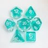 Sharp Edge Dice Set For DND For Dungeons And Dragons Ttrpg Games, Multi-Sided RPG Polyhedral Resin Roleplaying Games (Teal Ribbon) 2 Sharp Edge Dice Set For DND For Dungeons And Dragons Ttrpg Games, Multi-Sided RPG Polyhedral Resin Roleplaying Games (Teal Ribbon) -Folkmanis Toys Shop 41jnxL6YvOL