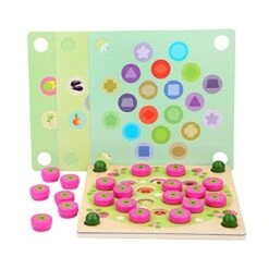 Memory Game - Travel Memory Game - Chess Game Strawberry Shape Improves Memory, Strawberry Design For Nursery, Holiday Toy Gift, Preschool Buogint