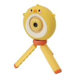 Small Camera For Children Kids Swag Artificial Abs Silicone Tripod Small Camera For Children For Christmas Birthday Gift (Yellow)